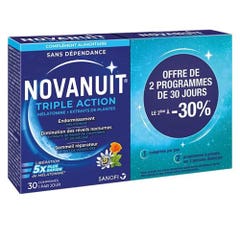 Novanuit Triple acción 2x30 comprimidos