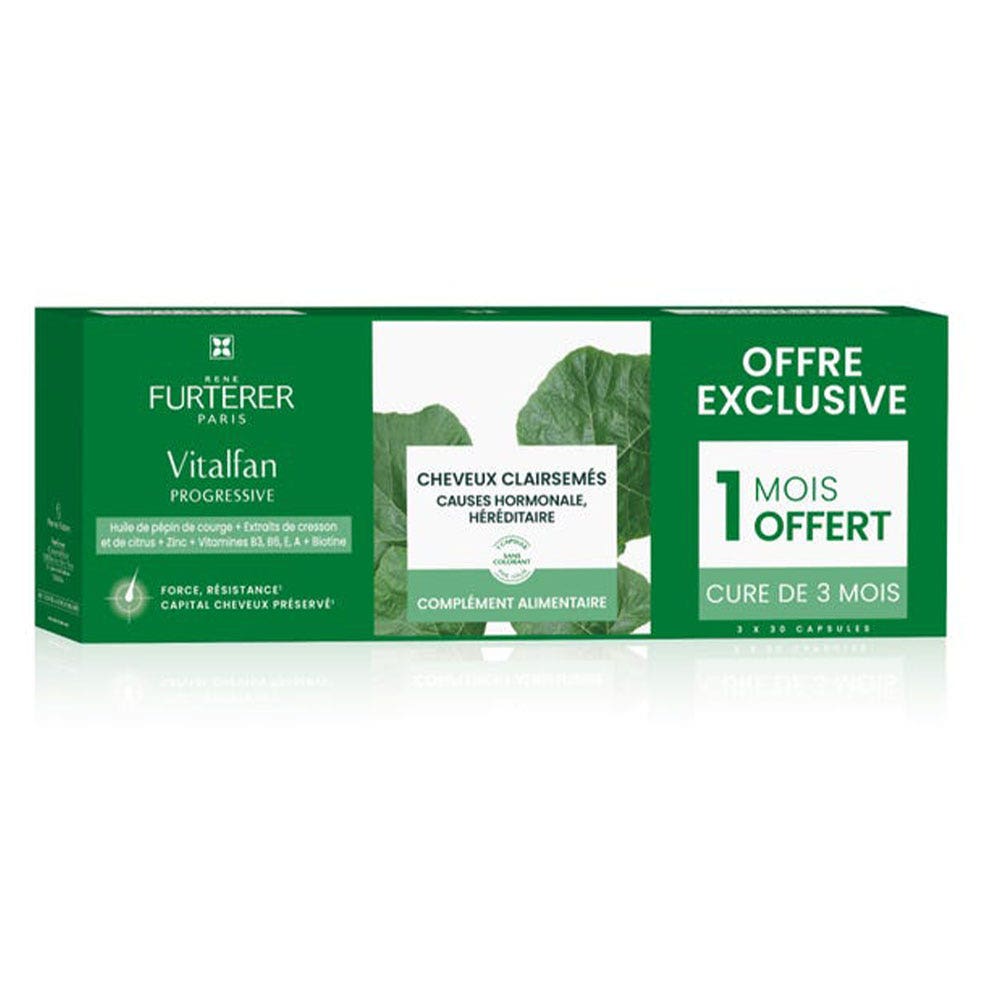 René Furterer Vitalfan Caída progresiva del cabello 3x30 cápsulas