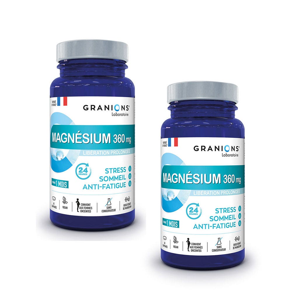 Granions Magnesio Estrés Sueño Fatiga 2x60 comprimidos