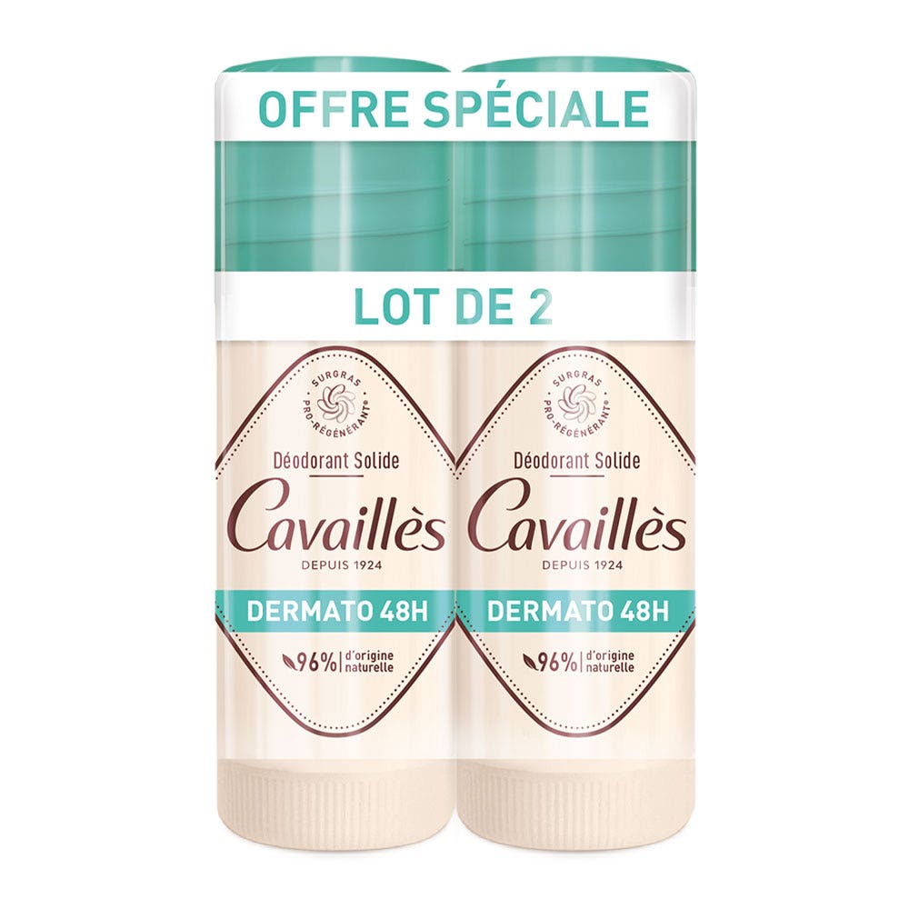 Rogé Cavaillès Dermato Desodorantes en barra 48H 2x40 ml