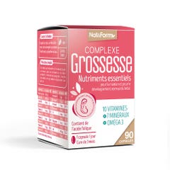 Nat&Form Complejo de embarazo Nutrientes esenciales 90 cápsulas