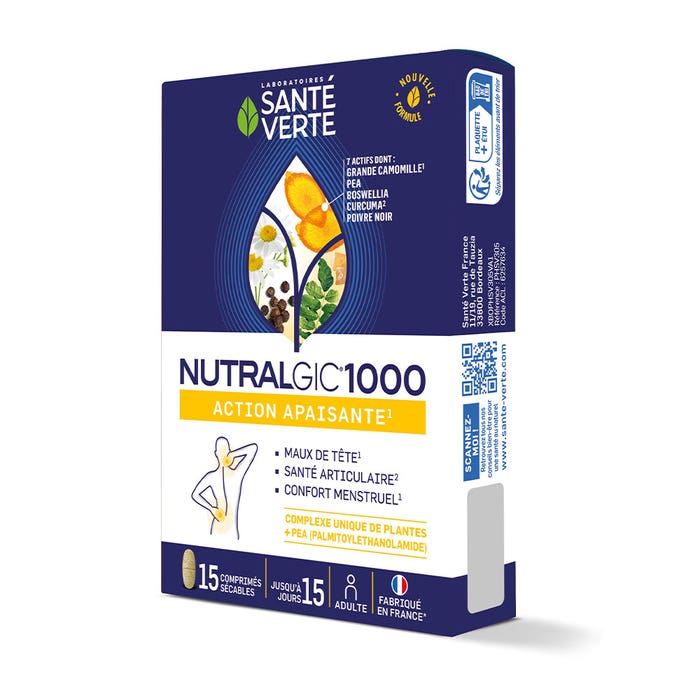 Sante Verte Nutralgic Acción calmante 1000 15 comprimidos