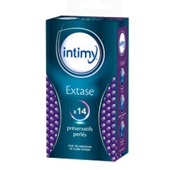 Intimy Preservativos lubricados Extase x14