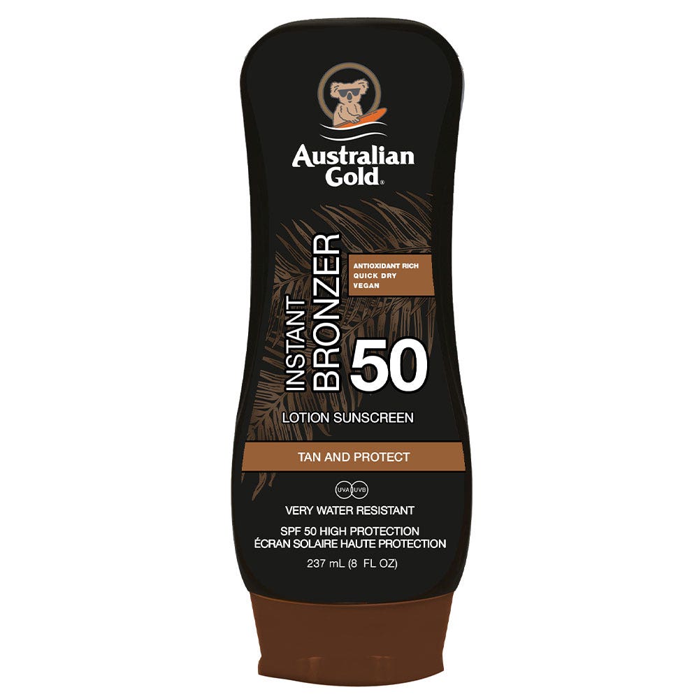 Australian Gold Crema solar con Bronzer SPF50 237 ml