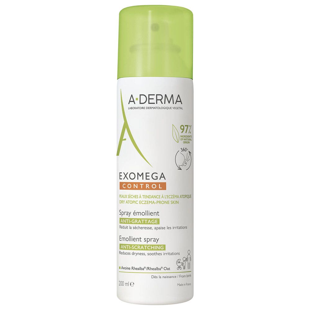 A-Derma Exomega Control Spray emoliente antipicores Piel seca con tendencia al eczema atópico 200ml
