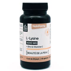 Nat&Form Premium L-lisina 1000 mg 60 cápsulas