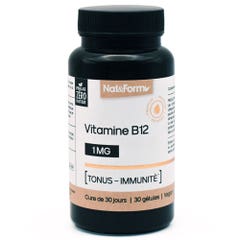 Nat&Form Vitamina B12 30 cápsulas