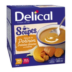 Delical Sopa rica en calorías y proteínas 0.900 4x200ml