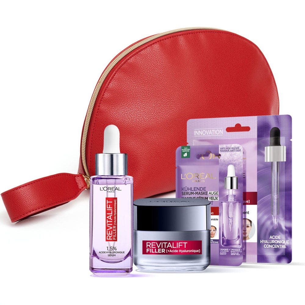 L'Oréal Paris Revitalift Filler Neceser de Rutina Rellenadora e Hidratante con Ácido Hialurónico 30ML