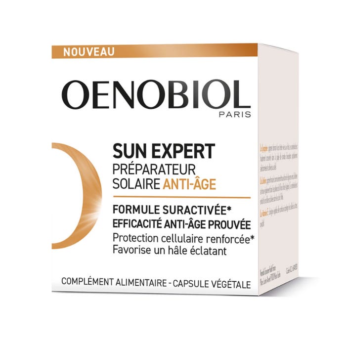 Oenobiol Sun Expert Preparador solar antiedad 30 cápsulas
