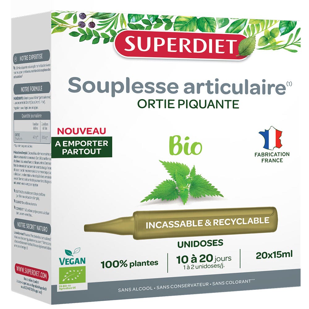 Superdiet Ortiga Articulaciones Ecológica 20x15ml