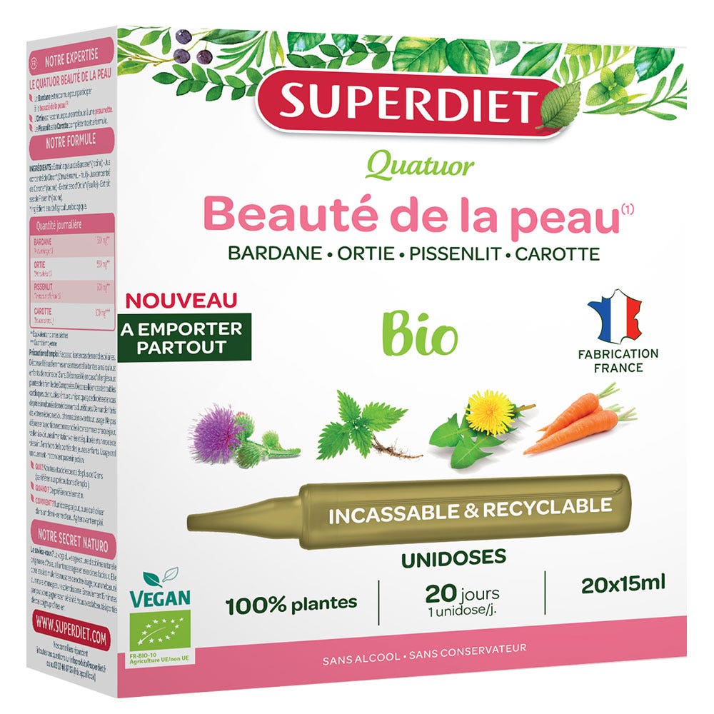 Superdiet Bardana Belleza De La Piel Bio 20 Ampollas