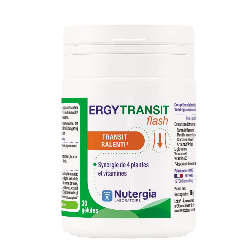 Nutergia Ergytransit Flash tránsito lento 30 cápsulas