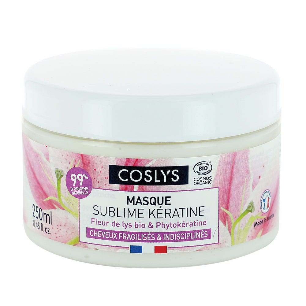 Coslys Mascarilla Sublime Keratin BIO Cabello frágil y disciplinado 150 ml