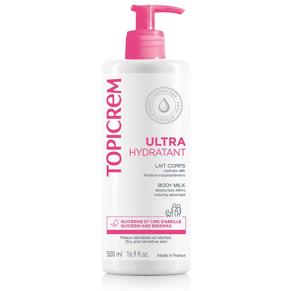 Topicrem Ultra Hidratante Leche Corporal Ultra Hidratante Peaux Sensibles Et Seches 500ml