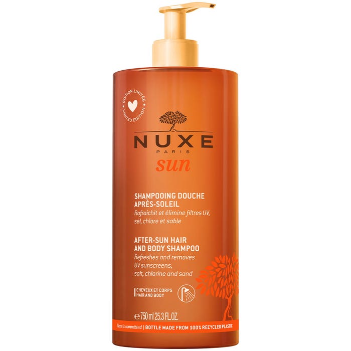 Nuxe Sun Champu Ducha Hidratante After-sun Sun Cuerpo Y Cabello Corps Et Cheveux 750ml