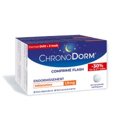 Chronodorm Melatonina 1.9mg Flash 2x30 comprimidos sublinguales