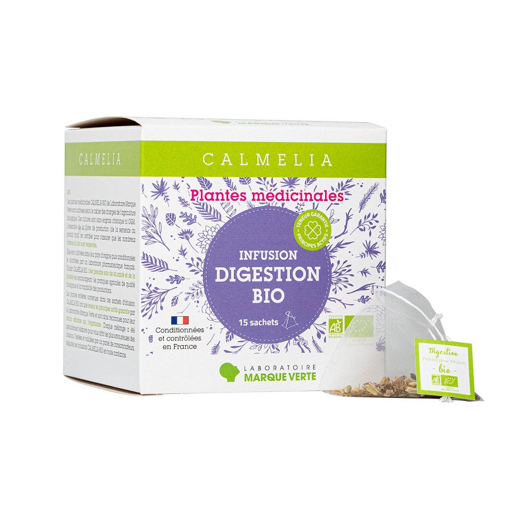 Calmelia Infusión Digestión Ecológica 15 bolsitas de té