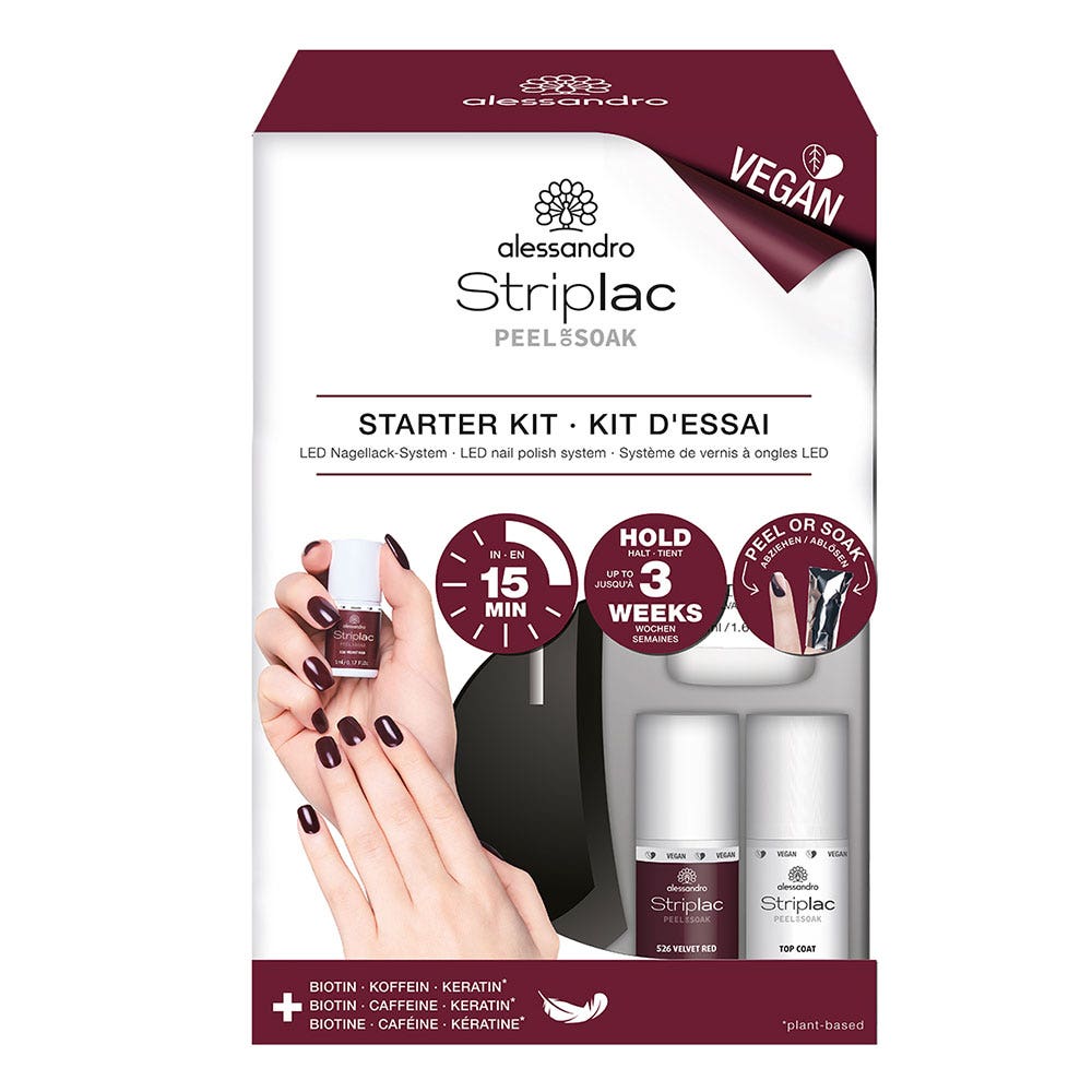 Alessandro Striplac Kit de inicio Peel Or Soak semipermanente