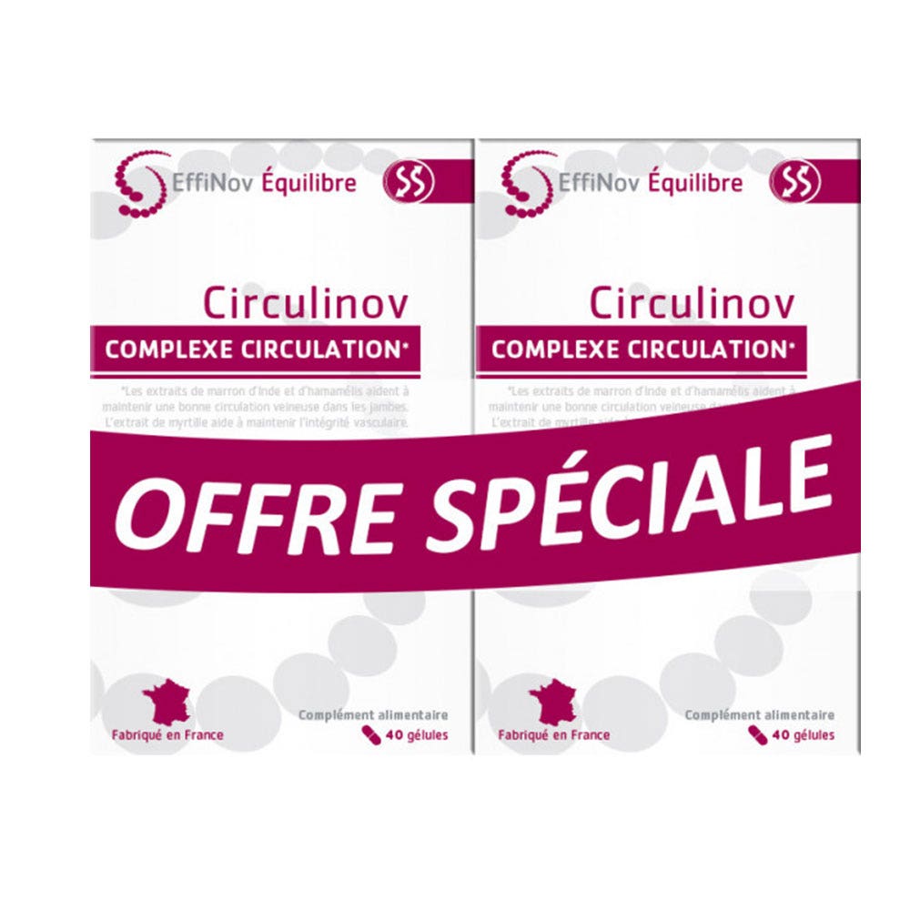Effinov Nutrition Circulinov Complejo de Circulación 2x40 cápsulas