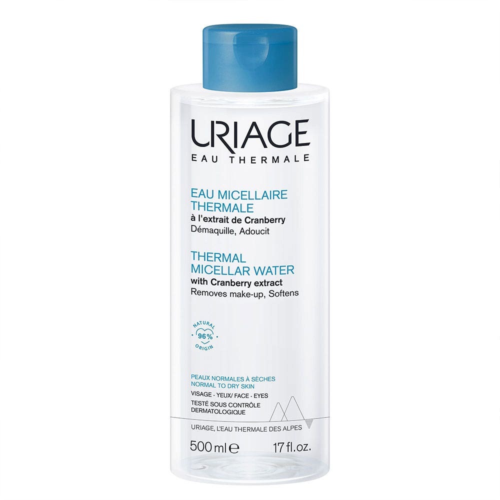Uriage Higiene facial Agua Micelar Termal Pieles Normales A Secas 500ml
