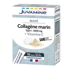 Juvamine Beauté Colágeno Marino Tipo I 3000mg + Vitamina C 20 Cestas