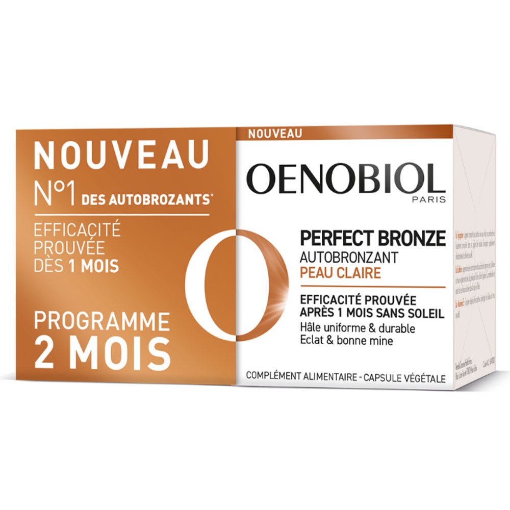Oenobiol Perfect Bronze Autobronceador Piel clara 2x30 cápsulas