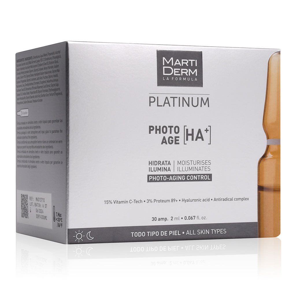 Martiderm Platinum Photo-age HA+ 30 ampollas