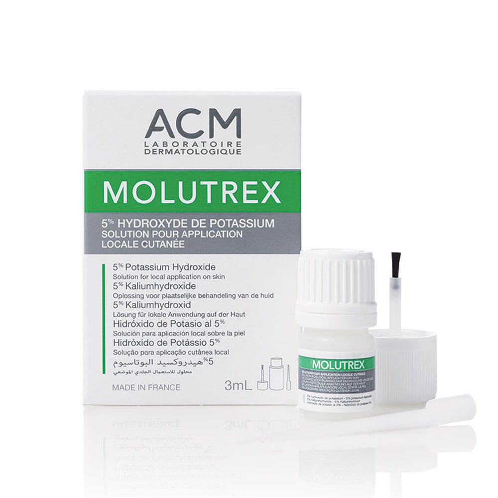 Acm Molutrex Solución para aplicación local cutánea con hidroxido de potasio al 5% 3 ml