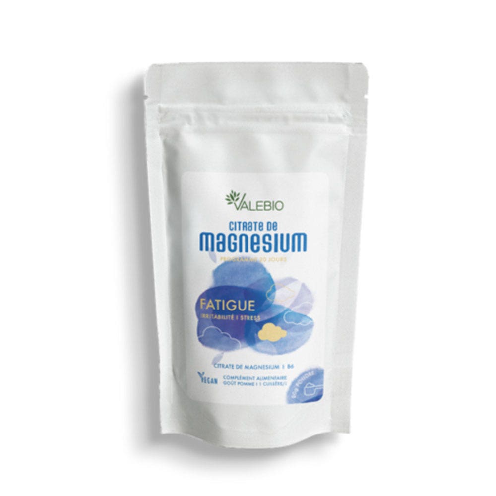 Valebio Citrato de magnesio fatiga sabor manzana 80 g