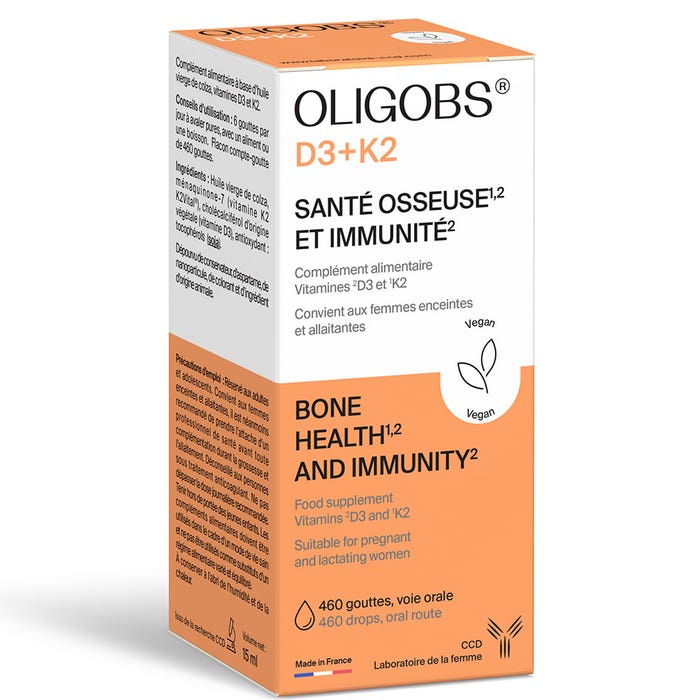 Ccd Oligobs Vitaminas D3+K2 Salud ósea e Immunea 460 Gotas