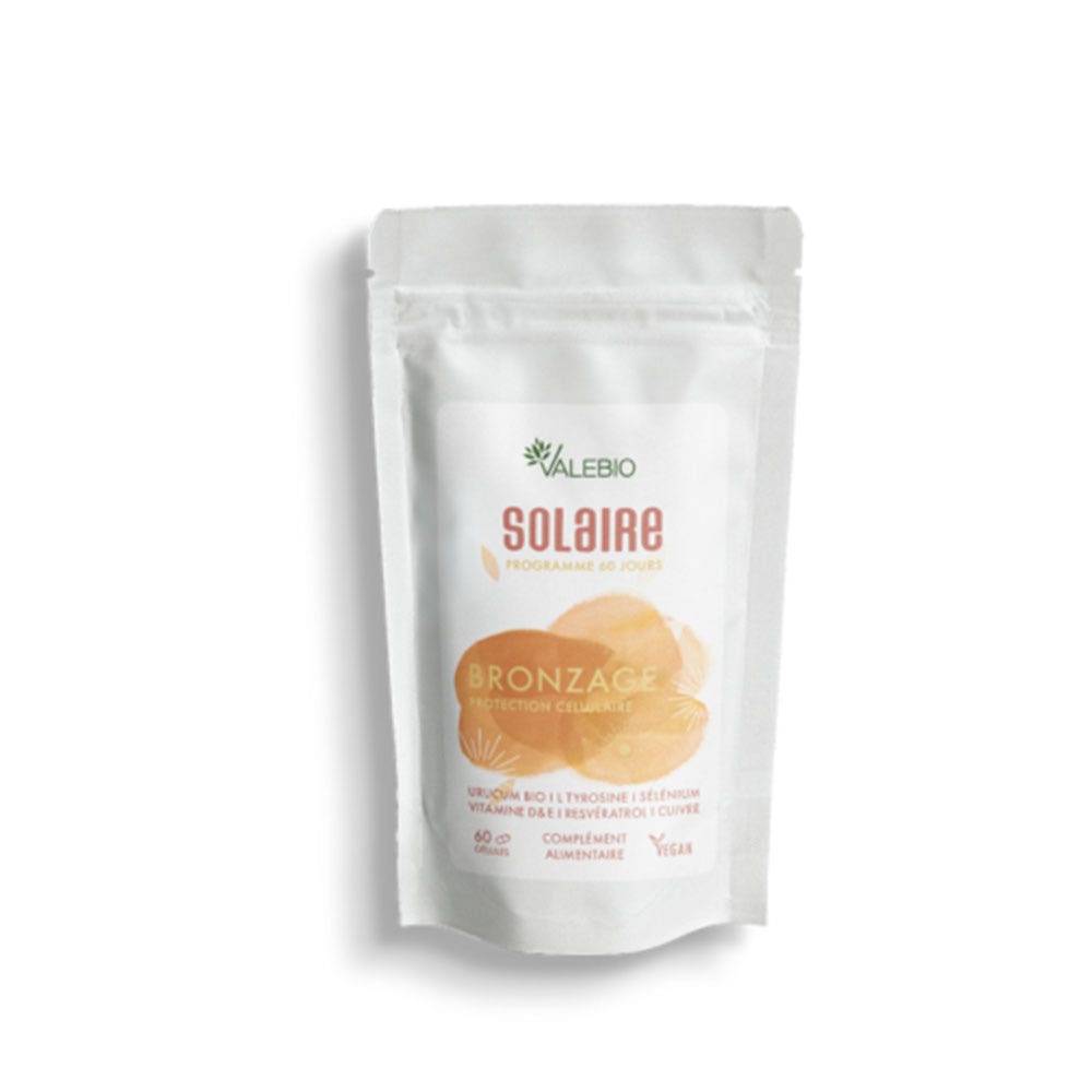 Valebio Bronceado al sol Protección celular 60 cápsulas