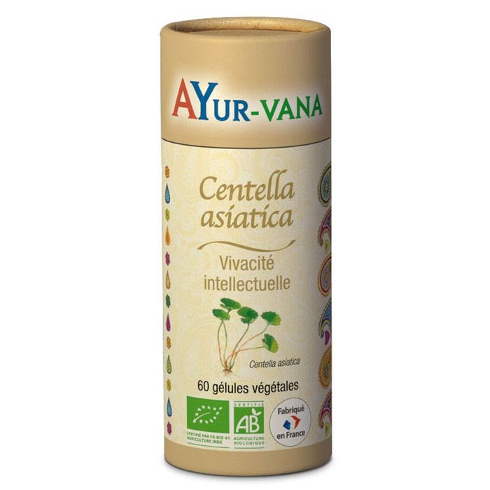 Ayur-Vana Centella asiática ecológica (Gotu kola) x60 cápsulas