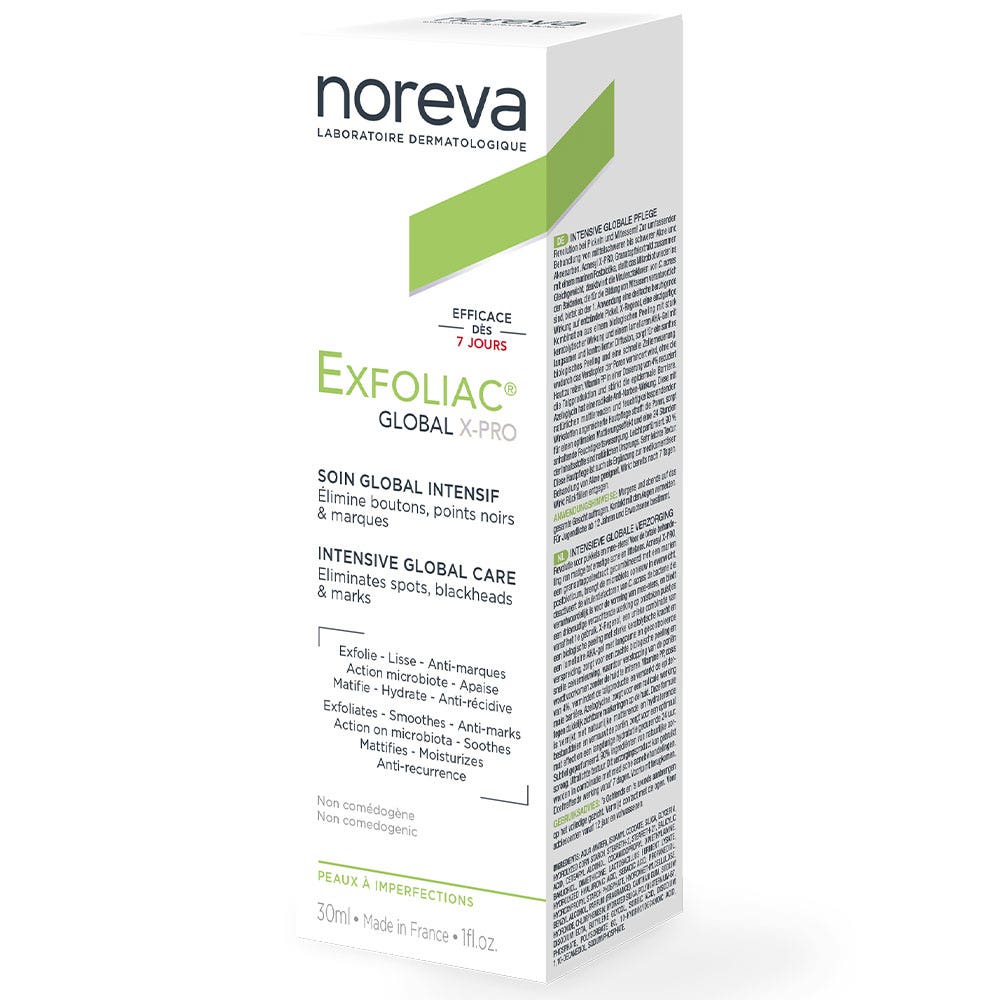 Noreva Exfoliac Tratamiento global X-Pro cuidado intensivo pieles con imperfecciones 30 ml