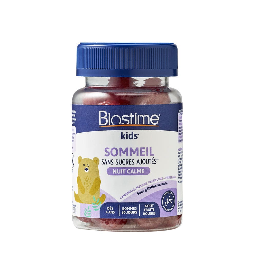 Biostime Kids Sleep Night Calm Sabor a bayas rojas 30 Gominolas