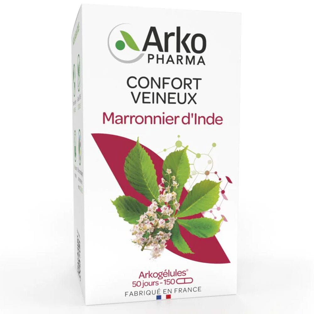 Arkopharma Arkocápsulas Vein comfort Castaño de Indias bio 150 cápsulas
