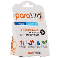Para Kito Recarga pulseras antimosquitos a partir de 3 años 2 pastillas
