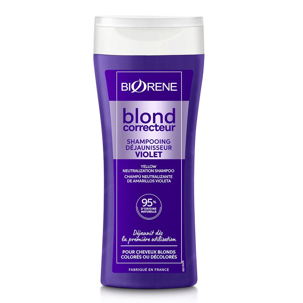 Biorène Rubio corrector Champú Violeta Dejauner Blond Me, pelo teñido y decolorado 200 ml