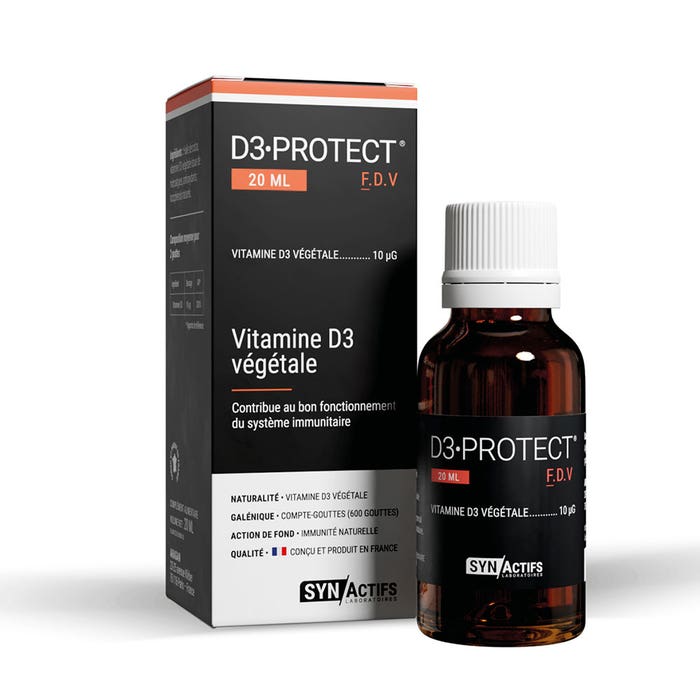 Aragan Synactifs D3 Protect Vitamina D3 de origen vegetal 20 ml