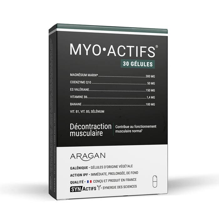 Aragan Synactifs Mioactivo Relajación muscular 30 cápsulas