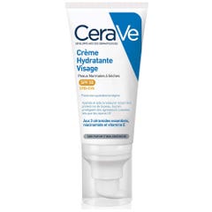 Cerave Crema facial hidratante SPF50 pieles normales a secas 52ml