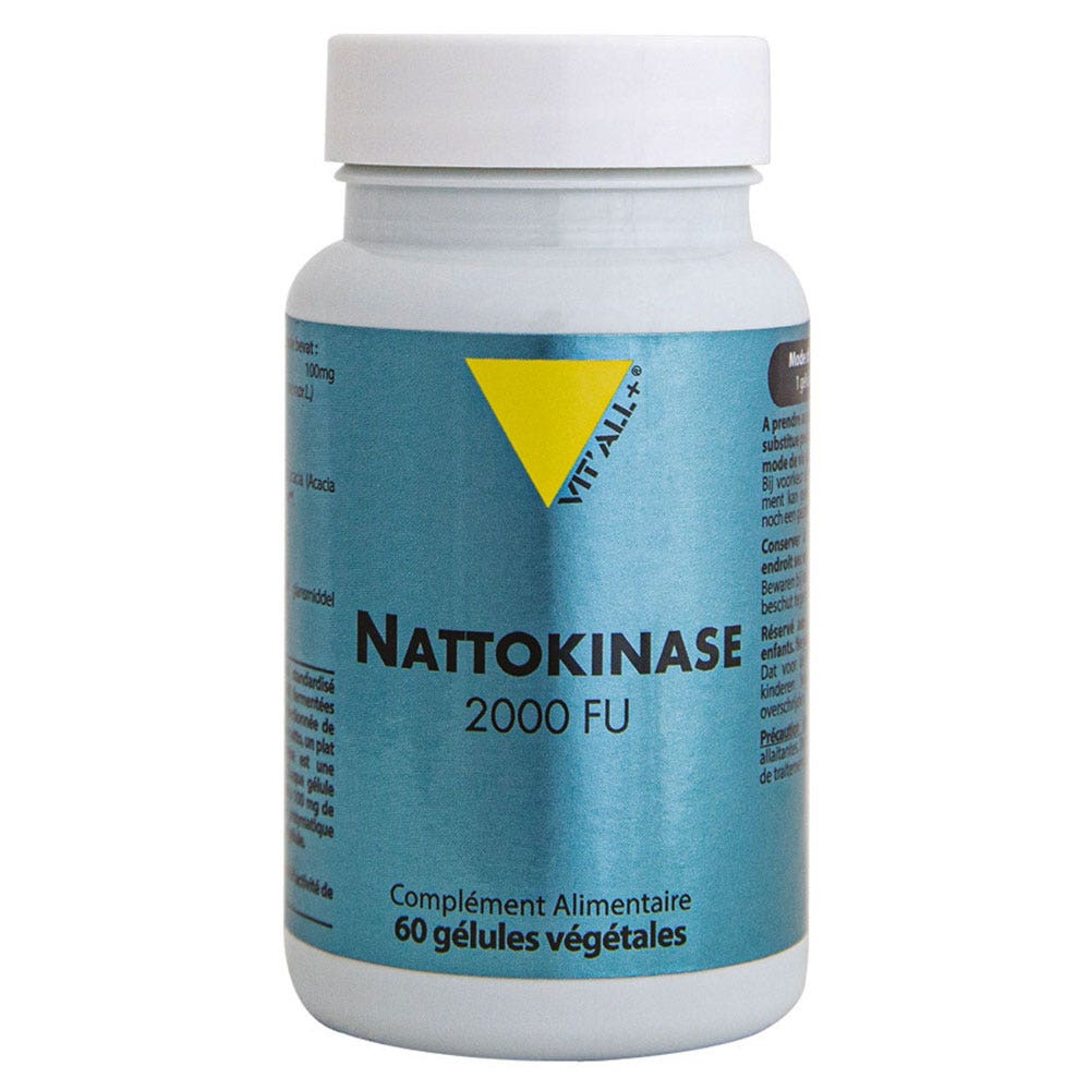Vit'All+ NattoKinase 100mg 2000FU 60 cápsulas vegetales