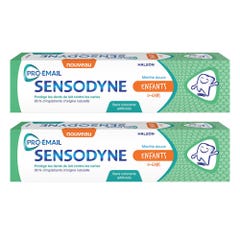 Sensodyne Pro-Email Pasta dentífrica infantil 0 a 6 años Menta dulce 2x50ml