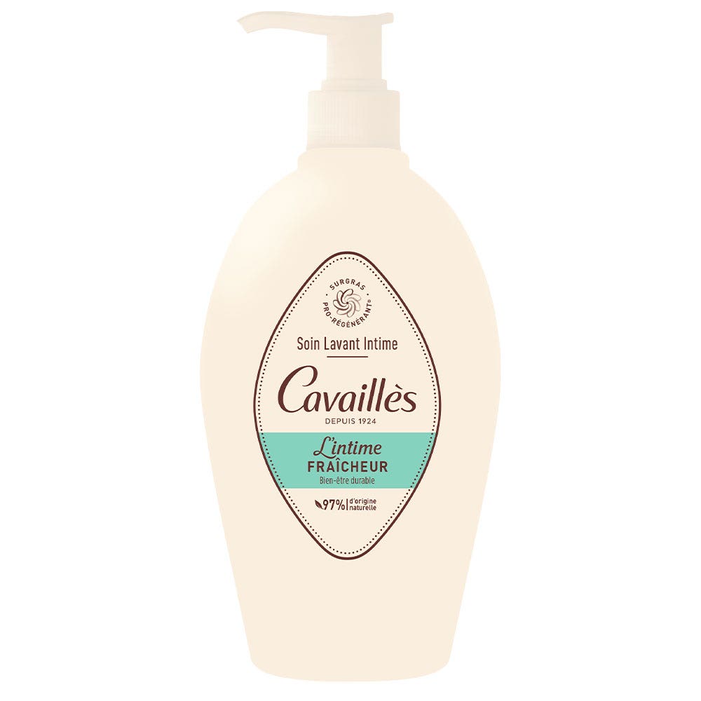 Cavaillès Sequedad Íntima Tratamiento Limpiador Natural Fresco 500 ml