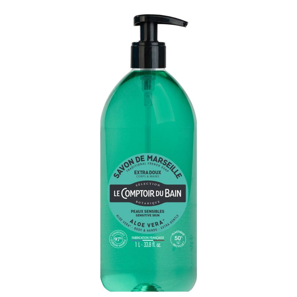 Le Comptoir Du Bain Jabón de marsella cuerpo y manos para pieles sensibles 1l