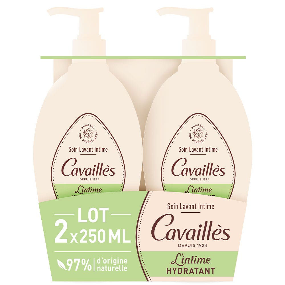 Cavaillès Sequedad Íntima Cuidado natural especial sequedad 2x250ml