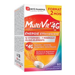 Forté Pharma Multivit'4G Energía Multivitaminas 60 comprimidos efervescentes