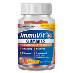 Forté Pharma ImmuVit'4G Multivitaminas e inmunidad sabor mandarina 30 Gominolas