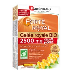Forté Pharma Forté Royal Jalea real bio 2500mg alta dosificación 20 ampollas de 10ml