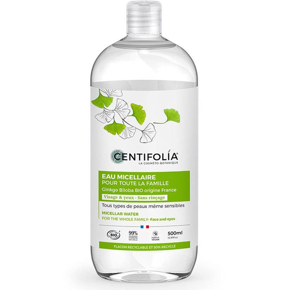 Centifolia Suavidad e Hidratación Agua micelar rostro y ojos para toda la familia 500 ml